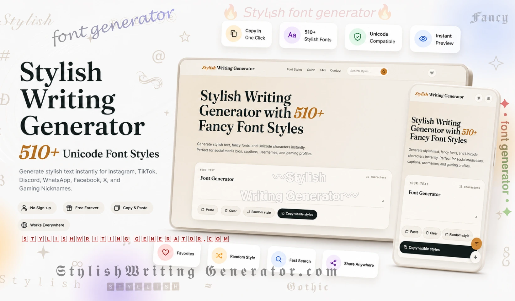 Adjust preview size of stylish font styles